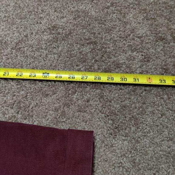 Lauren Ralph Lauren Men’s Stretch Red Corduroy Performance Pants 36 x 29 - Picture 9 of 9